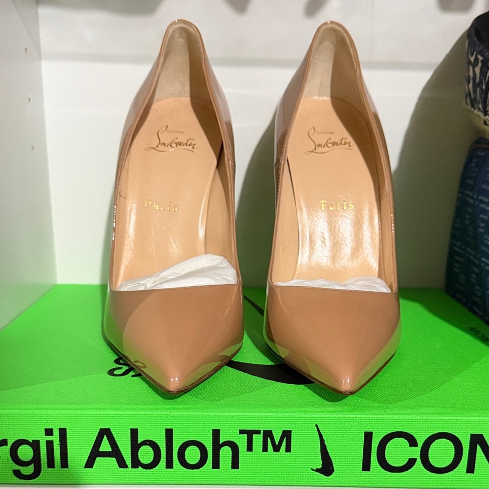 Christian Louboutin So Kate Patent leather 120mm Nude Heels